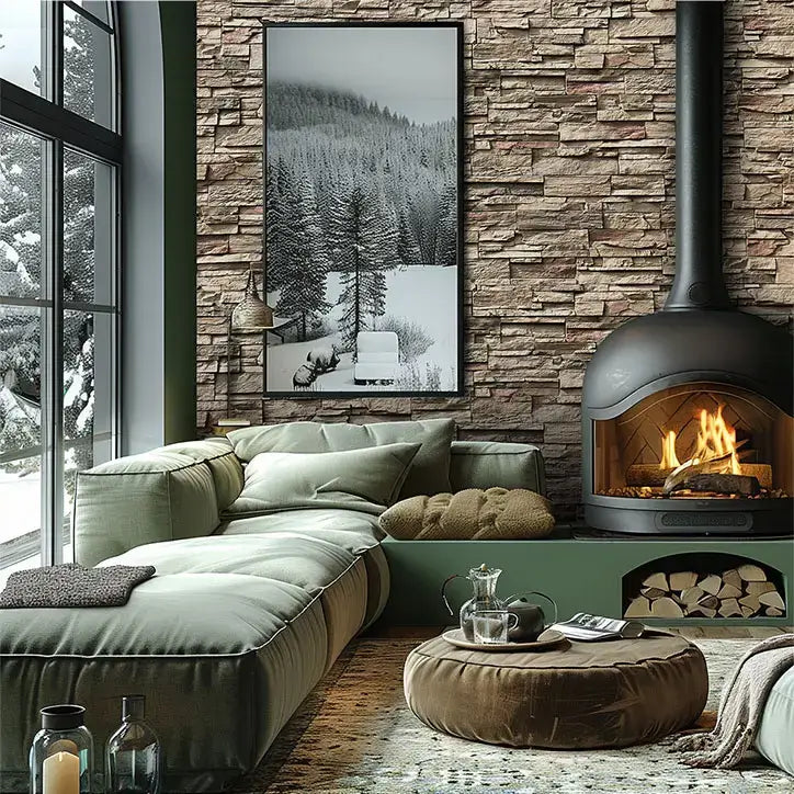 The Chic, Easy-to-Install Substitute for Natural Stone: Faux Rock Wall Panels