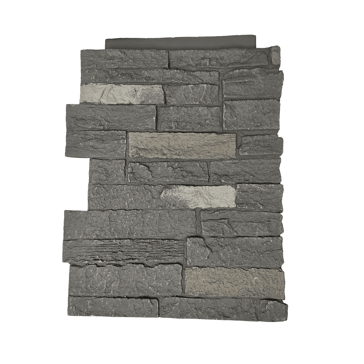 Rundle Ridge: Slatestone Outside Corner: 5.17 lnft per box/ 4 pieces/ 2 right and 2 left