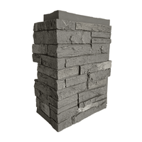Thumbnail for Rundle Ridge: Slatestone Outside Corner: 5.17 lnft per box/ 4 pieces/ 2 right and 2 left