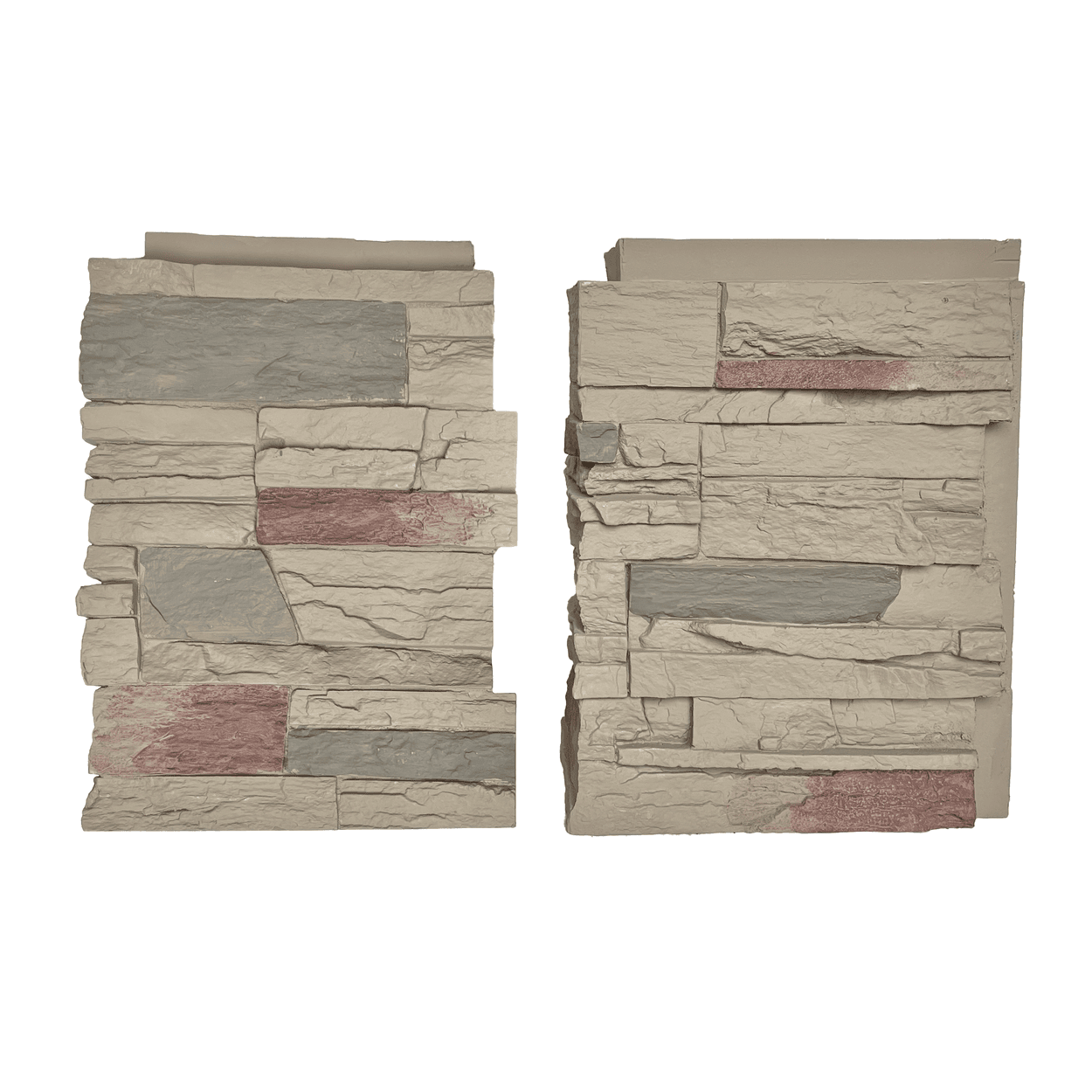 Teton Buff: Country Ledgestone Outside Corner: 5.17 lnft per box/ 4 pieces/ 2 right and 2 left