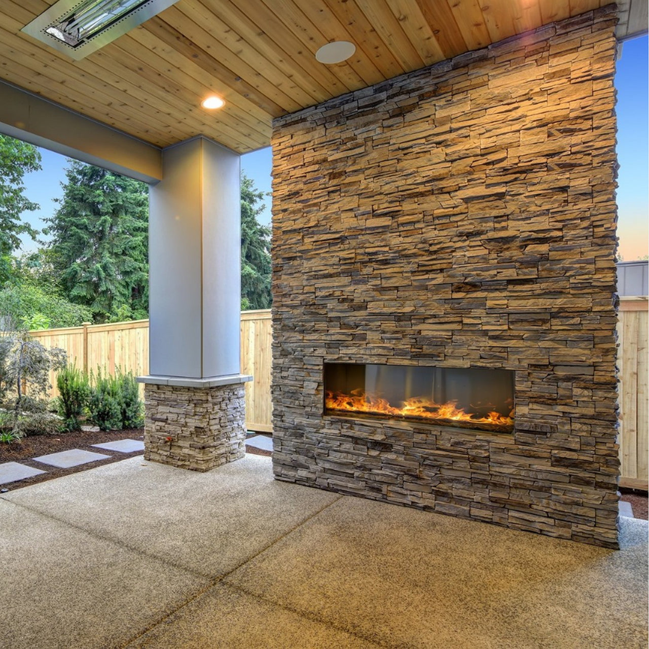 Teton Buff: Country Ledgestone Flat Panel