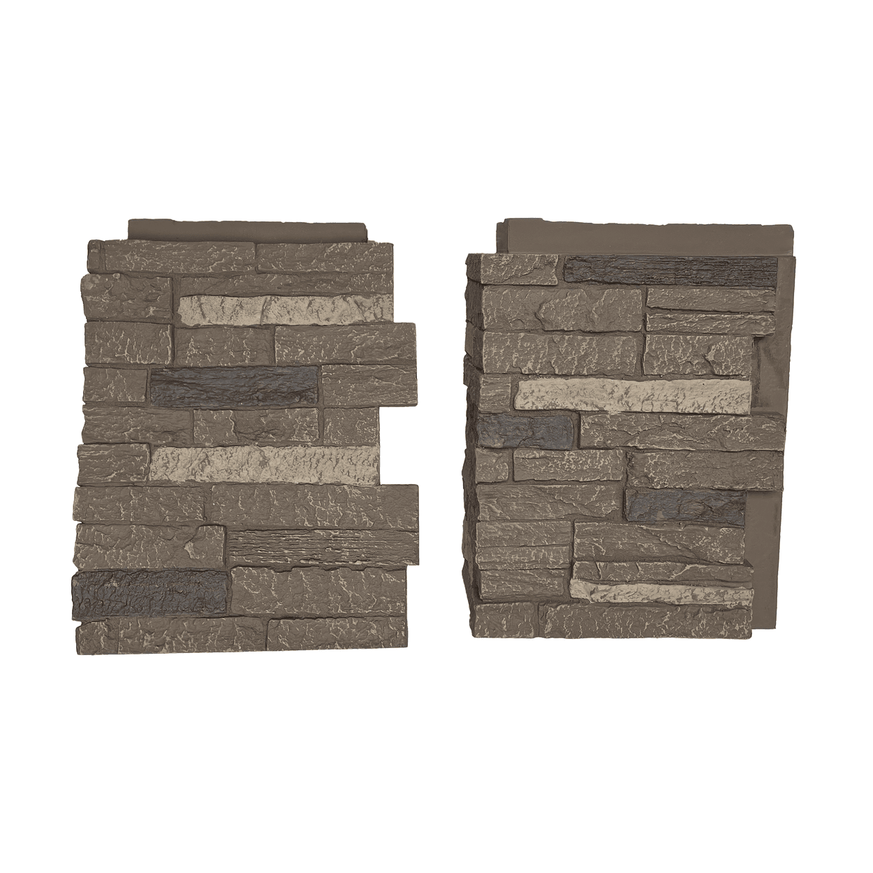 Brunswick Brown: Slatestone Outside Corner: 5.17 lnft per box/ 4 pieces/ 2 right and 2 left