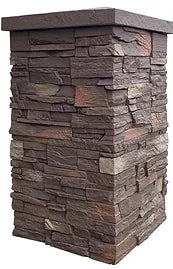 Himalayan Brown: Country Ledgestone 30" Column Wrap