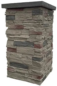 Teton Buff: Country Ledgestone 30" Column Wrap