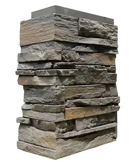 Appalachian Gray: Country Ledgestone Outside Corner