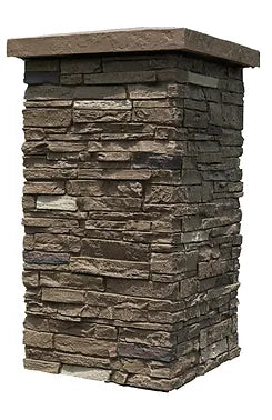 Brunswick Brown: Slatestone 30" Column Wrap