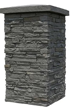 Rundle Ridge: Slatestone 30" Column Wrap