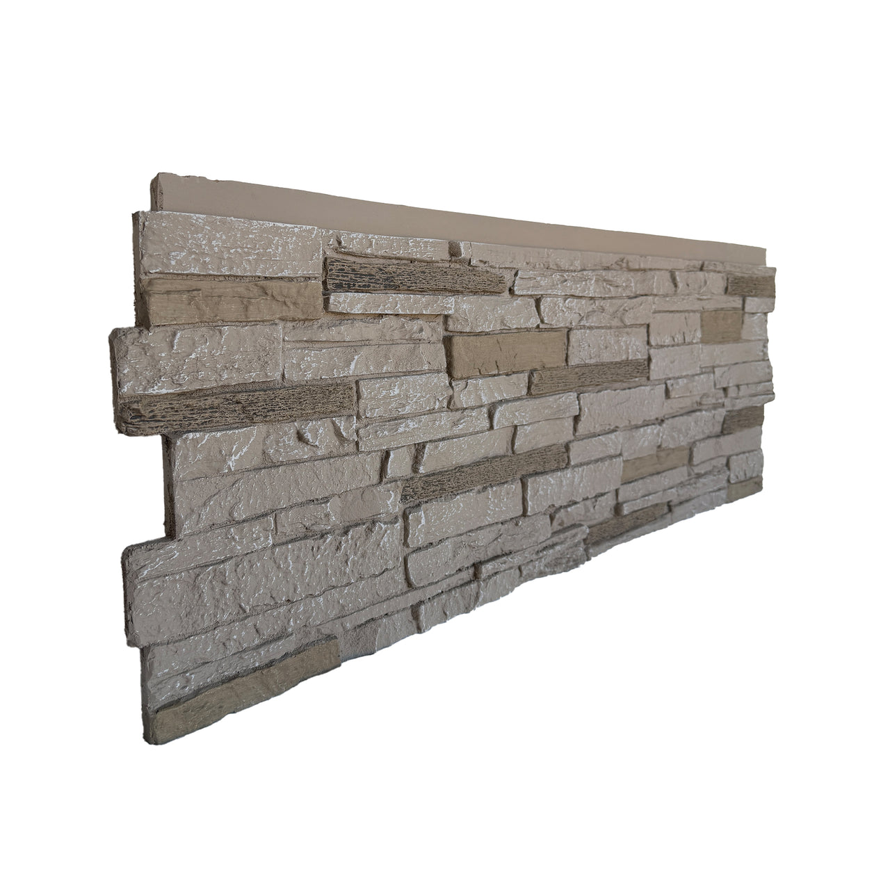 Sahara: Slatestone Flat Panel: 15 1/2" high, 43" wide, 1 3/4" thick: 4 pieces per box: 16.4 sqft coverage per box: sold by the full box